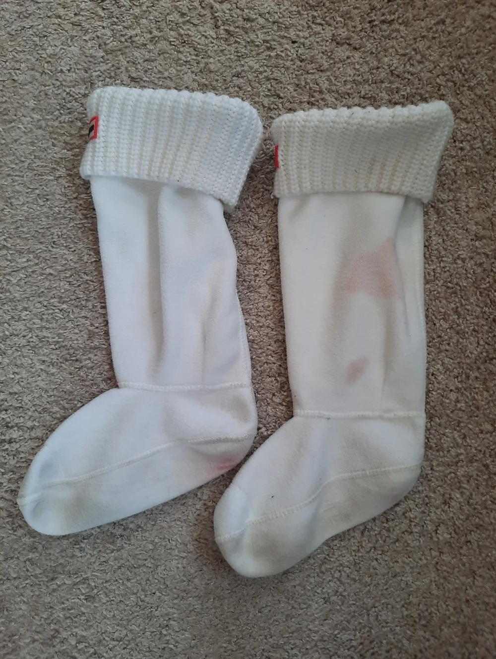 Hunter 6-Stitch Cable Knit Fleece Lined Tall Boot Socks Size Medium (W 5-7)